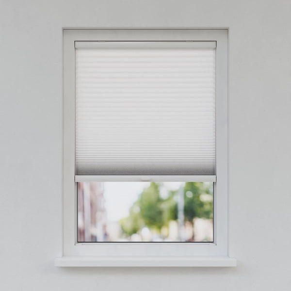 Honingraat Plisségordijn - Ingespannen - Sneeuwwit