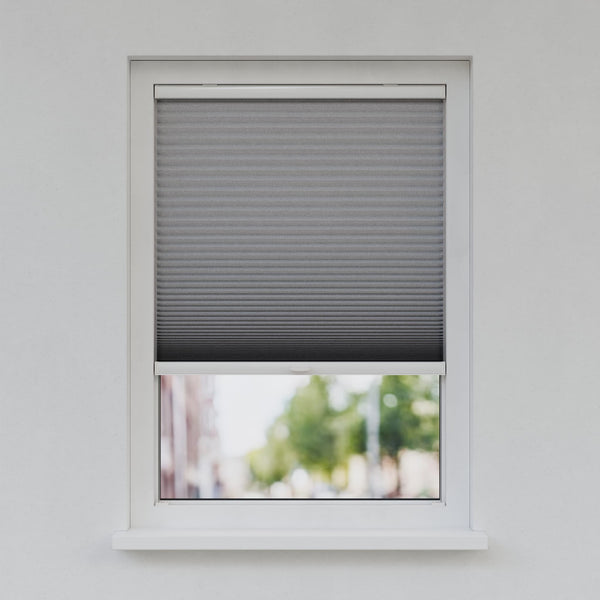 Honingraat Plisségordijn - Ingespannen - Antracietgrijs