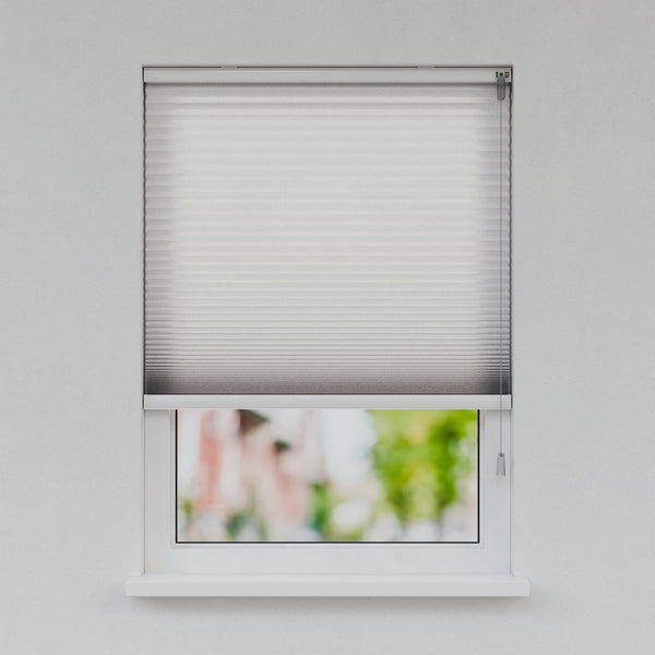 Honingraat Plisségordijn - Vrijhangend - IJsgrijs