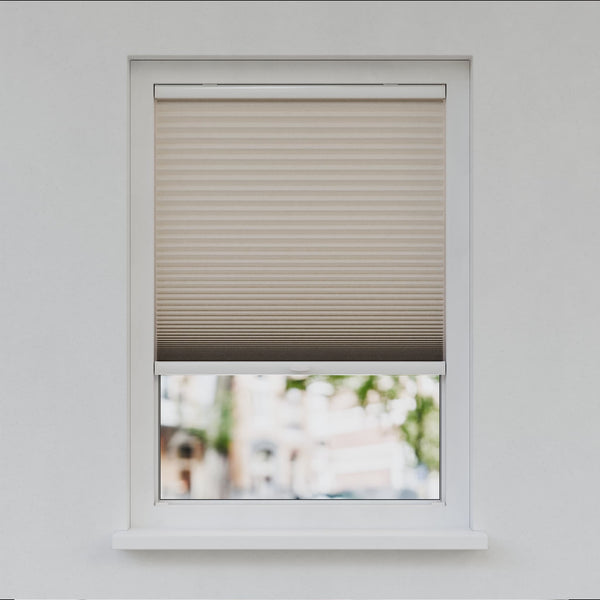 Honingraat Plisségordijn - Ingespannen - Ivoorbeige