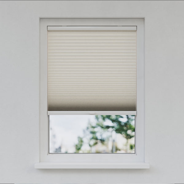 Honingraat Plisségordijn - Ingespannen - Kiezelgrijs