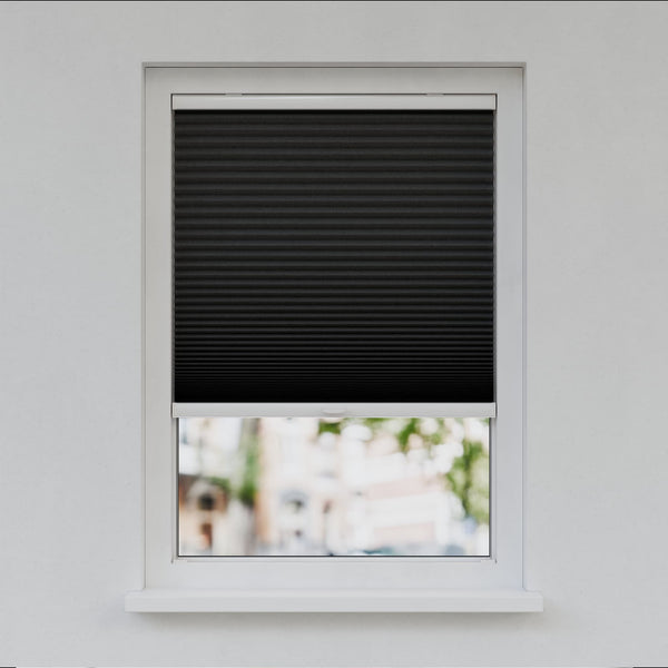 Honingraat Plisségordijn - Ingespannen - Leizwart