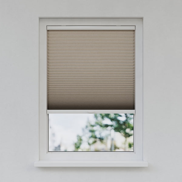 Honingraat Plisségordijn - Ingespannen - Linnenbeige