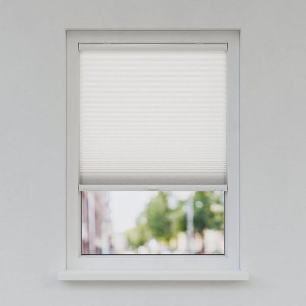 Honingraat Plisségordijn - Ingespannen - Mistwit