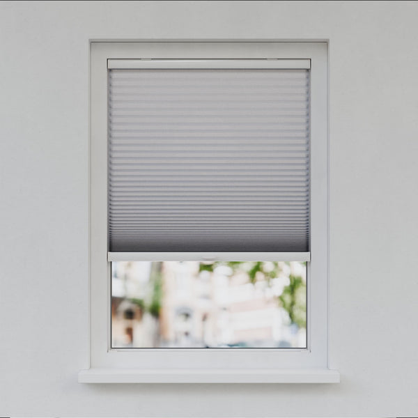 Honingraat Plisségordijn - Ingespannen - Lichtgrijs