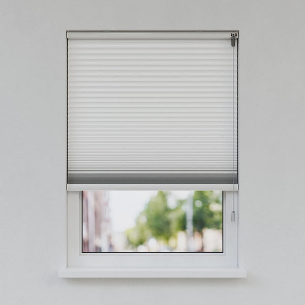 Honingraat Plisségordijn - Vrijhangend - Verkeerswit