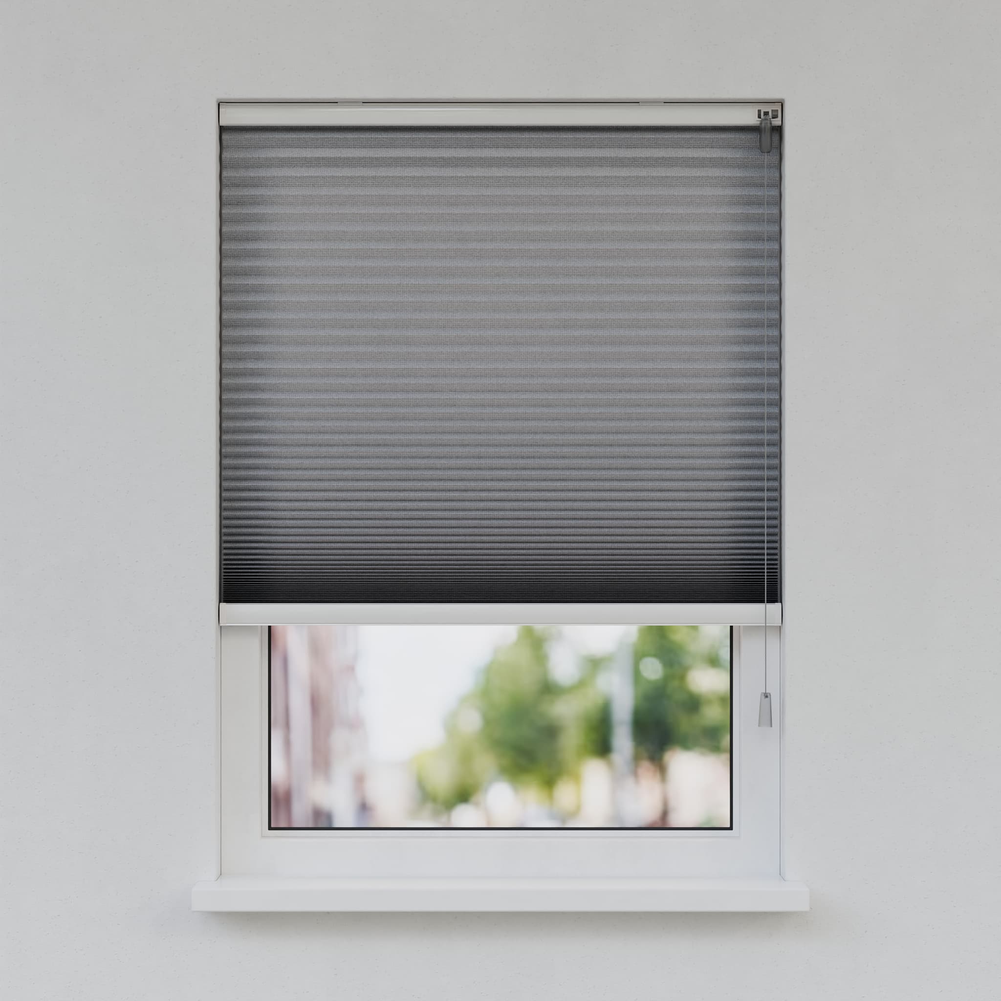 Plisségordijn Standaard Raam - Lichtdoorlatend - Antracietgrijs