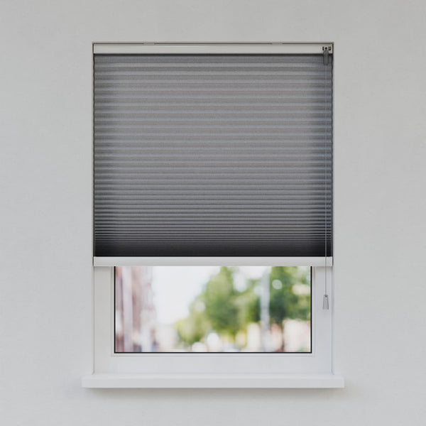 Honingraat Plisségordijn - Vrijhangend - Antracietgrijs