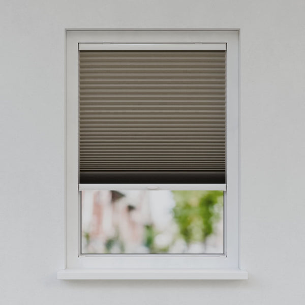 Honingraat Plisségordijn - Ingespannen - Karamelbeige