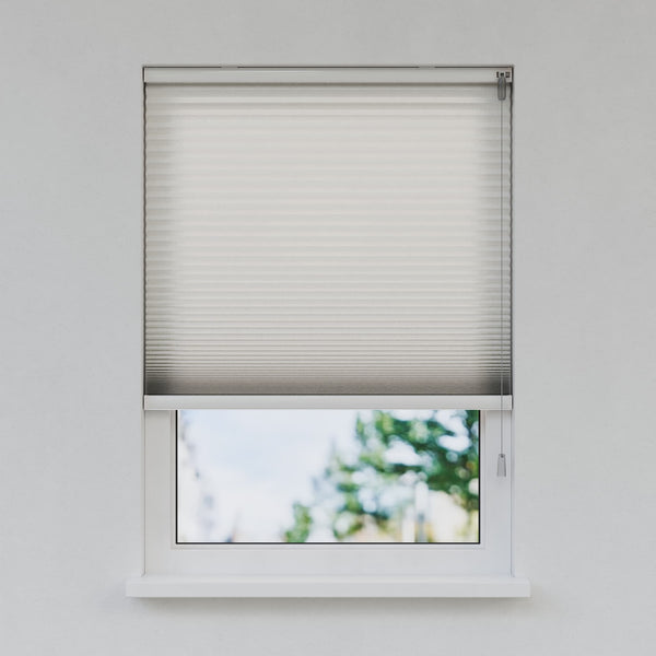 Honingraat Plisségordijn - Vrijhangend - Signaalwit