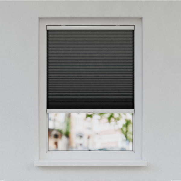 Honingraat Plisségordijn - Ingespannen - Signaalzwart