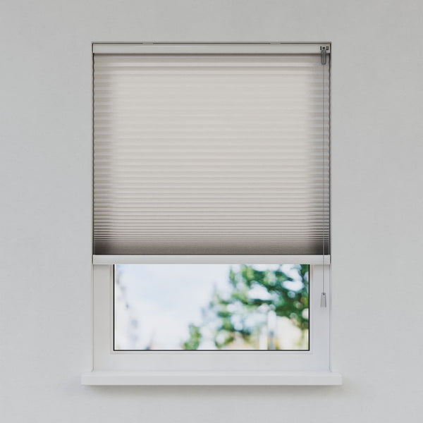 Honingraat Plisségordijn - Vrijhangend - Parelwit