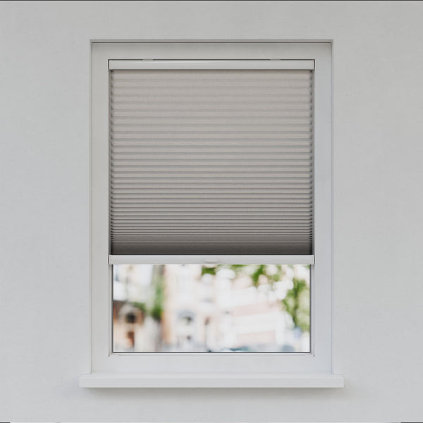 Honingraat Plisségordijn - Ingespannen - Steengrijs