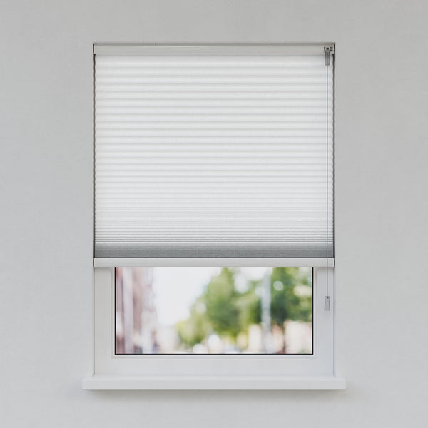 Honingraat Plisségordijn - Vrijhangend - Zandwit