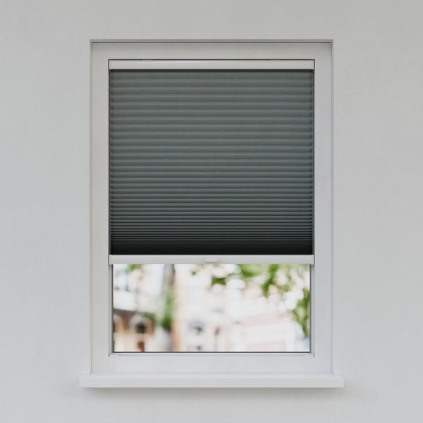 Honingraat Plisségordijn - Ingespannen - Granietgrijs