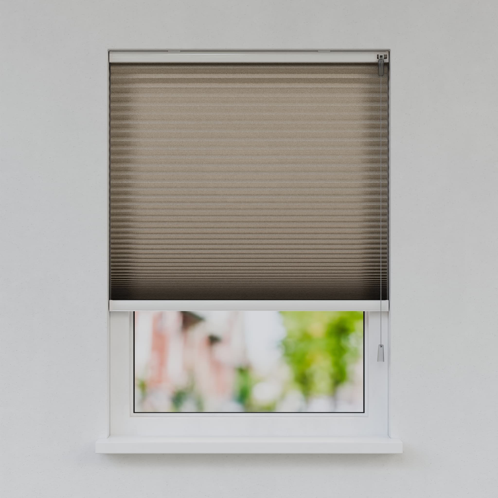 Plisségordijn Standaard Raam - Lichtdoorlatend - Zilvergrijs