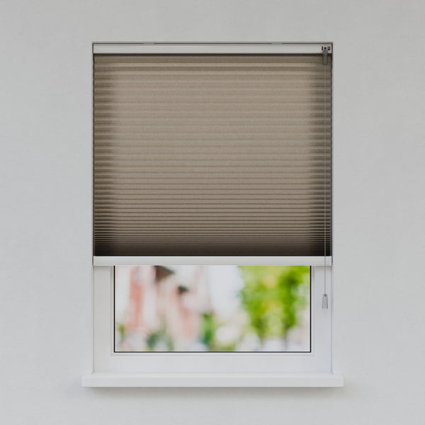 Honingraat Plisségordijn - Vrijhangend - Zilvergrijs