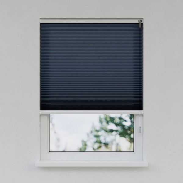 Honingraat Plisségordijn - Vrijhangend - Marineblauw