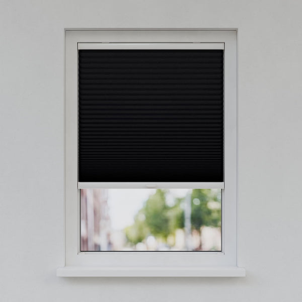 Honingraat Plisségordijn - Ingespannen - Diepzwart