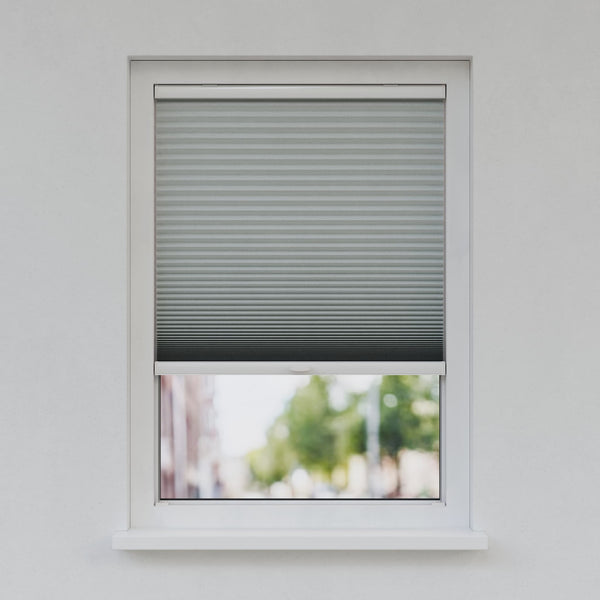 Honingraat Plisségordijn - Ingespannen - Betongrijs