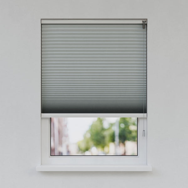 Honingraat Plisségordijn - Vrijhangend - Betongrijs