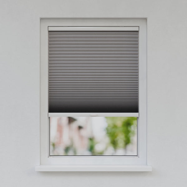 Honingraat Plisségordijn - Ingespannen - Platinagrijs