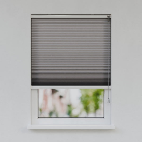 Honingraat Plisségordijn - Vrijhangend - Beigegrijs