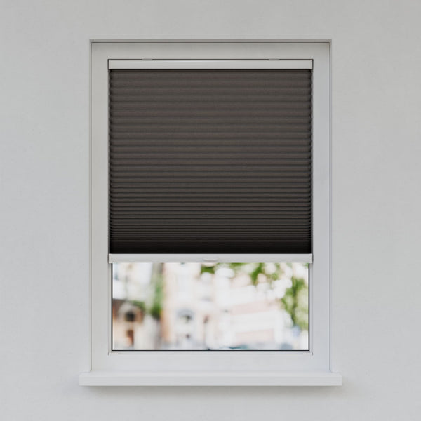 Honingraat Plisségordijn - Ingespannen - Ebbenzwart