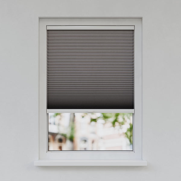 Honingraat Plisségordijn - Ingespannen - Leigrijs