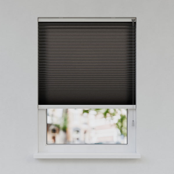 Honingraat Plisségordijn - Vrijhangend - Ebbenzwart