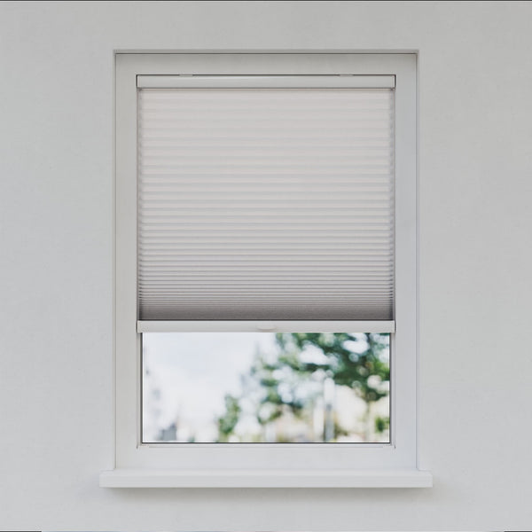 Honingraat Plisségordijn - Ingespannen - Signaalgrijs