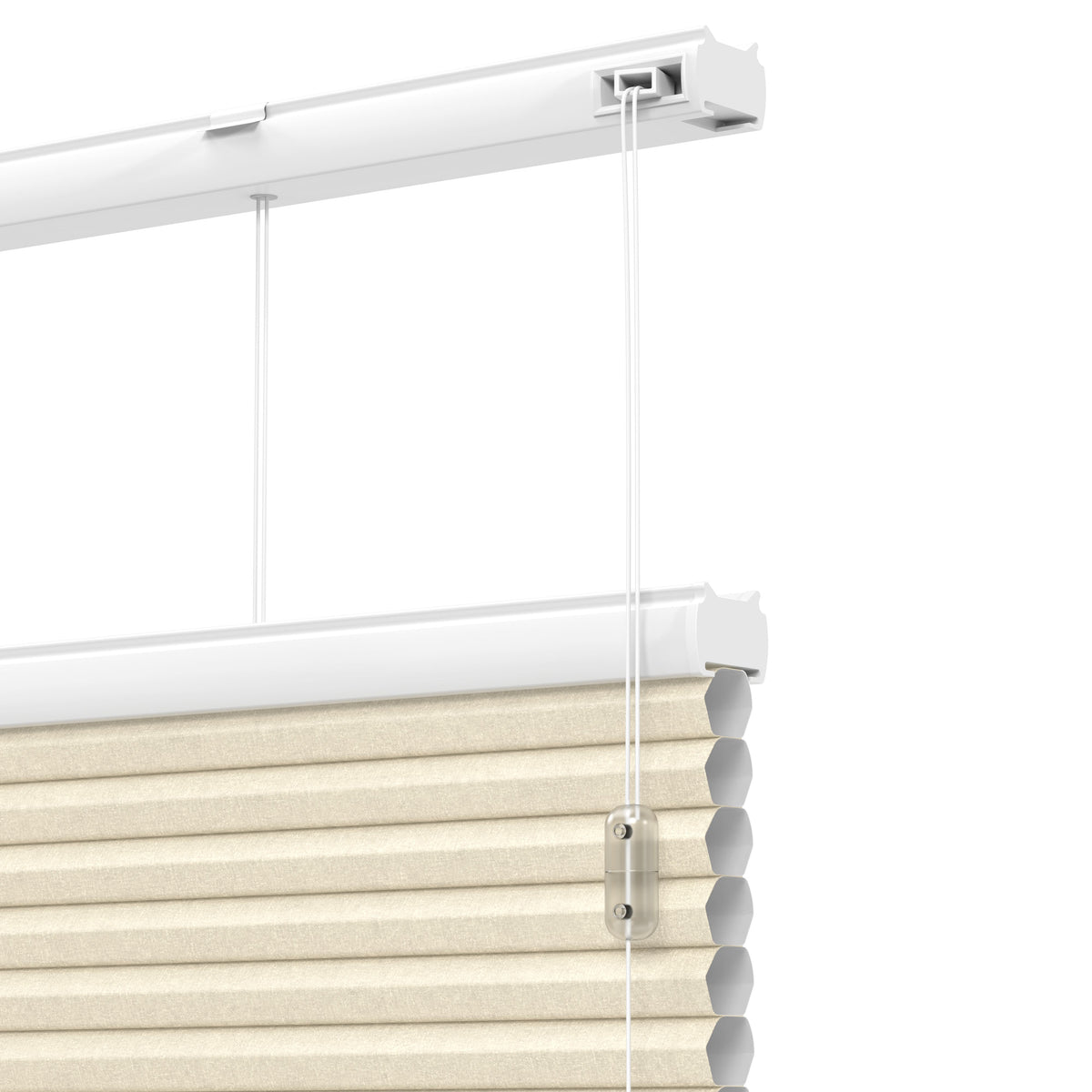 Plisségordijn Standaard Raam - Lichtdoorlatend - Champagnebeige
