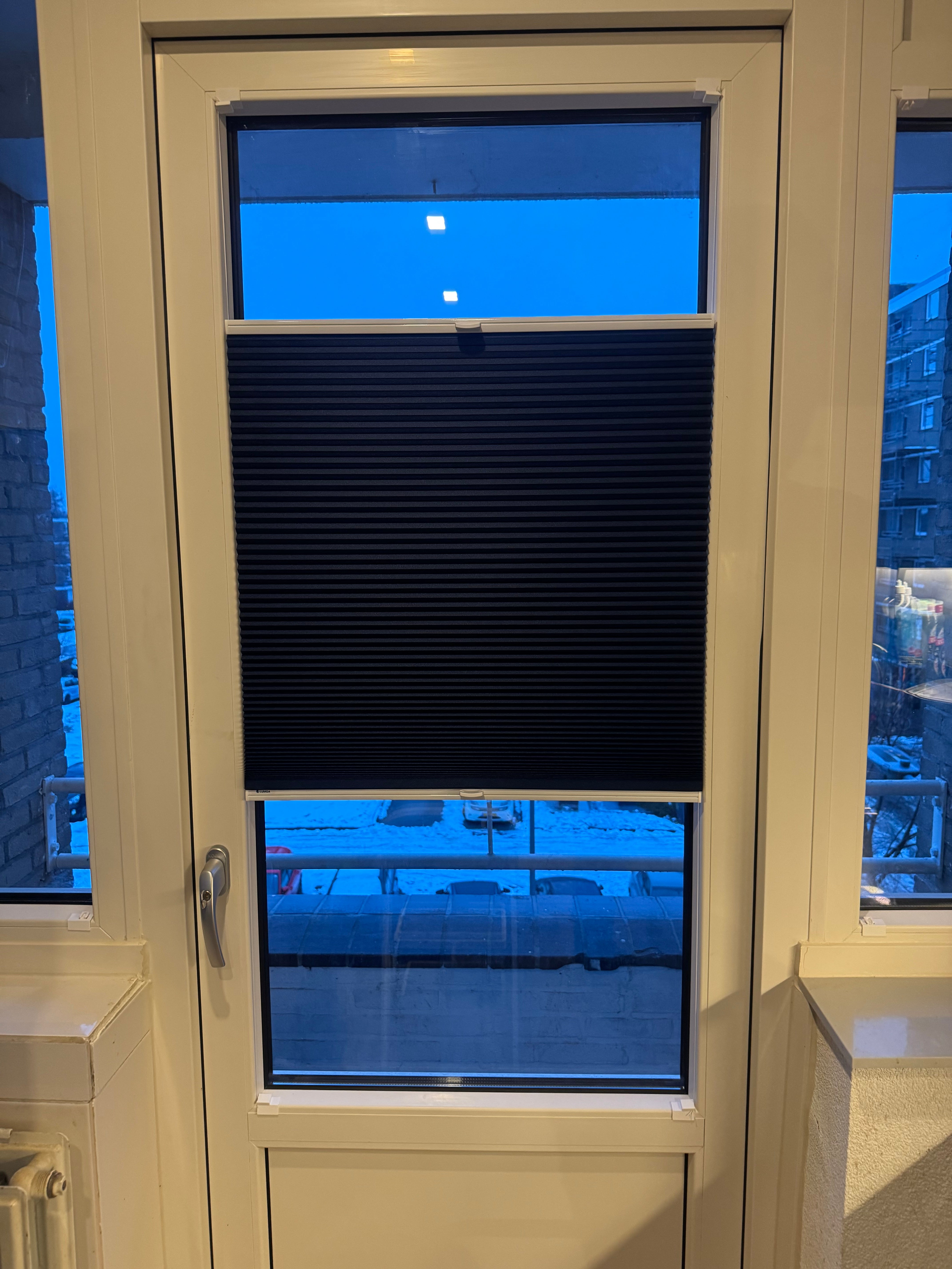 Plisségordijn Draaikiepraam - Lichtdoorlatend - Oceaanblauw