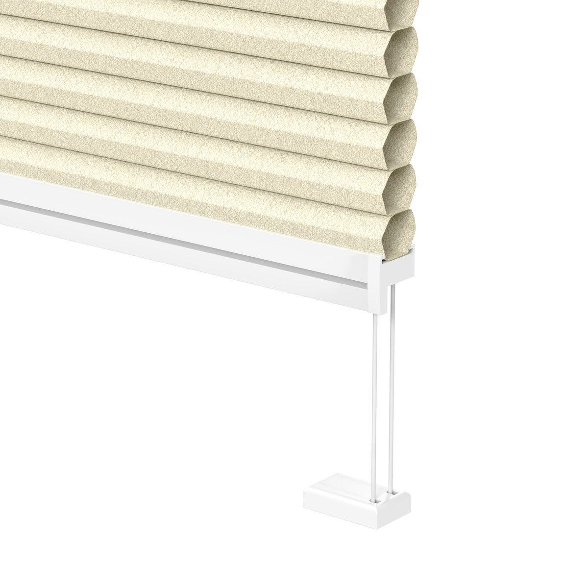 Plisségordijn Draaikiepraam - Lichtdoorlatend - Amandelbeige Duo
